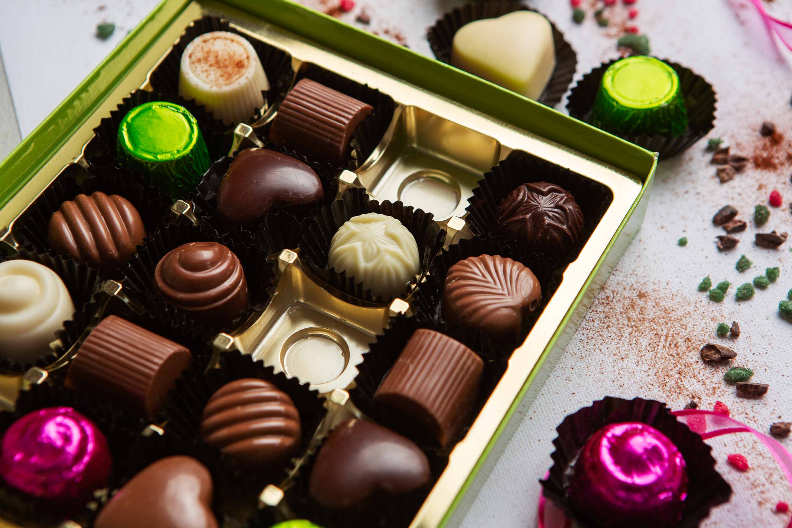 Wilde Irish Chocolates Moments Chocolate Collections Box Interior