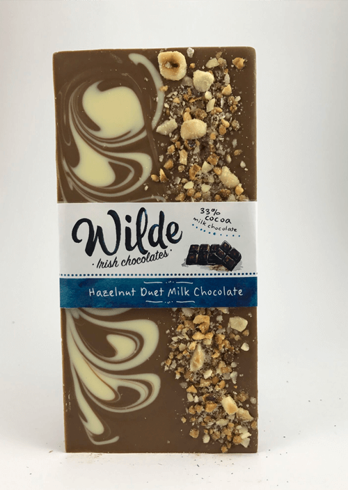 Hazelnut Duet Mlik Chocolate bar - Wilde Irish Chocolates
