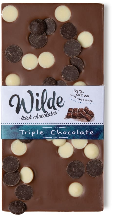 Triple chocolate bar - Wilde Irish Chocolates