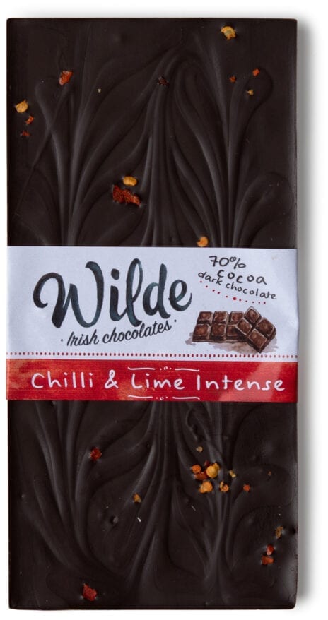 chilli & lime intese chocoalte bar - Wilde Irish Chocolates
