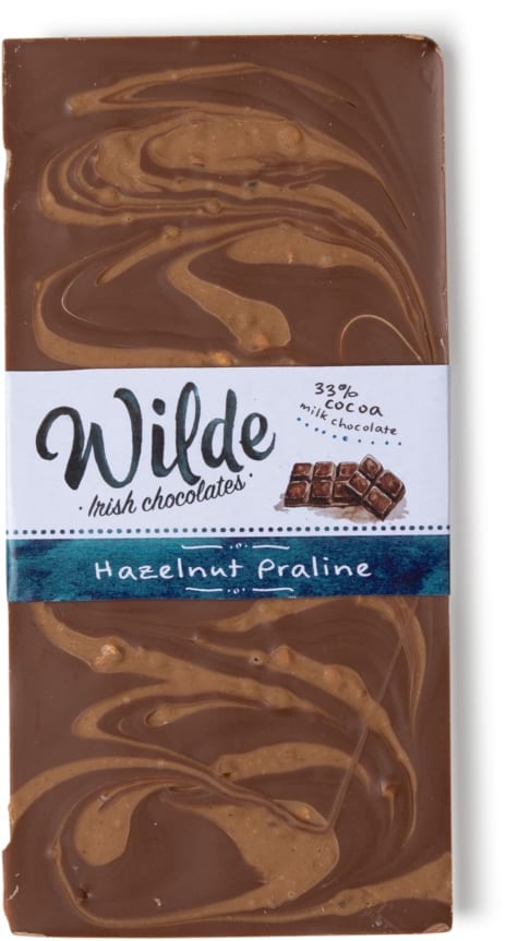 hazelnut praline bar - Wilde Irish Chocolates