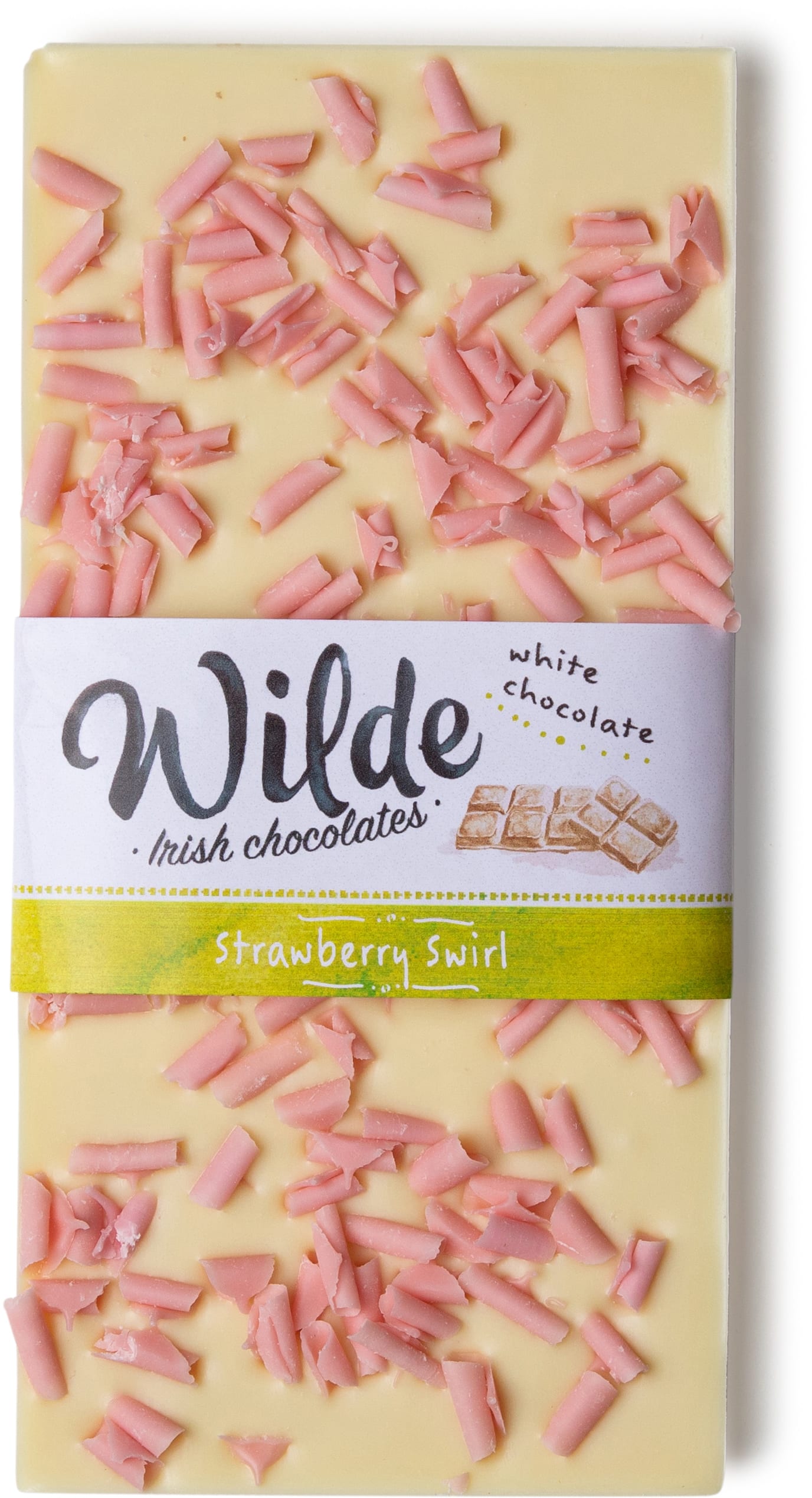 strawberry swirl cholocate bar - Wilde Irish Chocolates