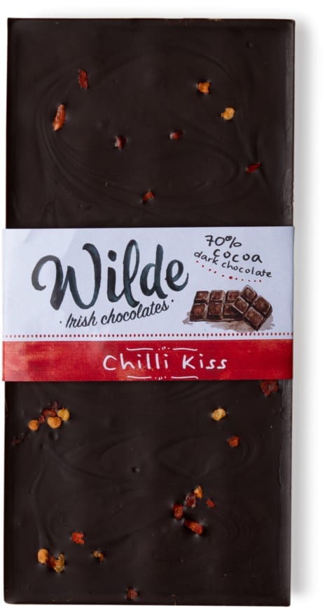 chilli kiss chocolate bar - Wilde Irish Chocolates