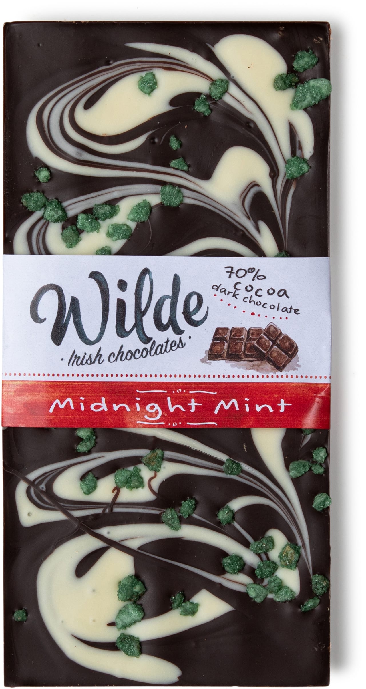 midnight mint chocolate bar - Wilde Irish Chocolates