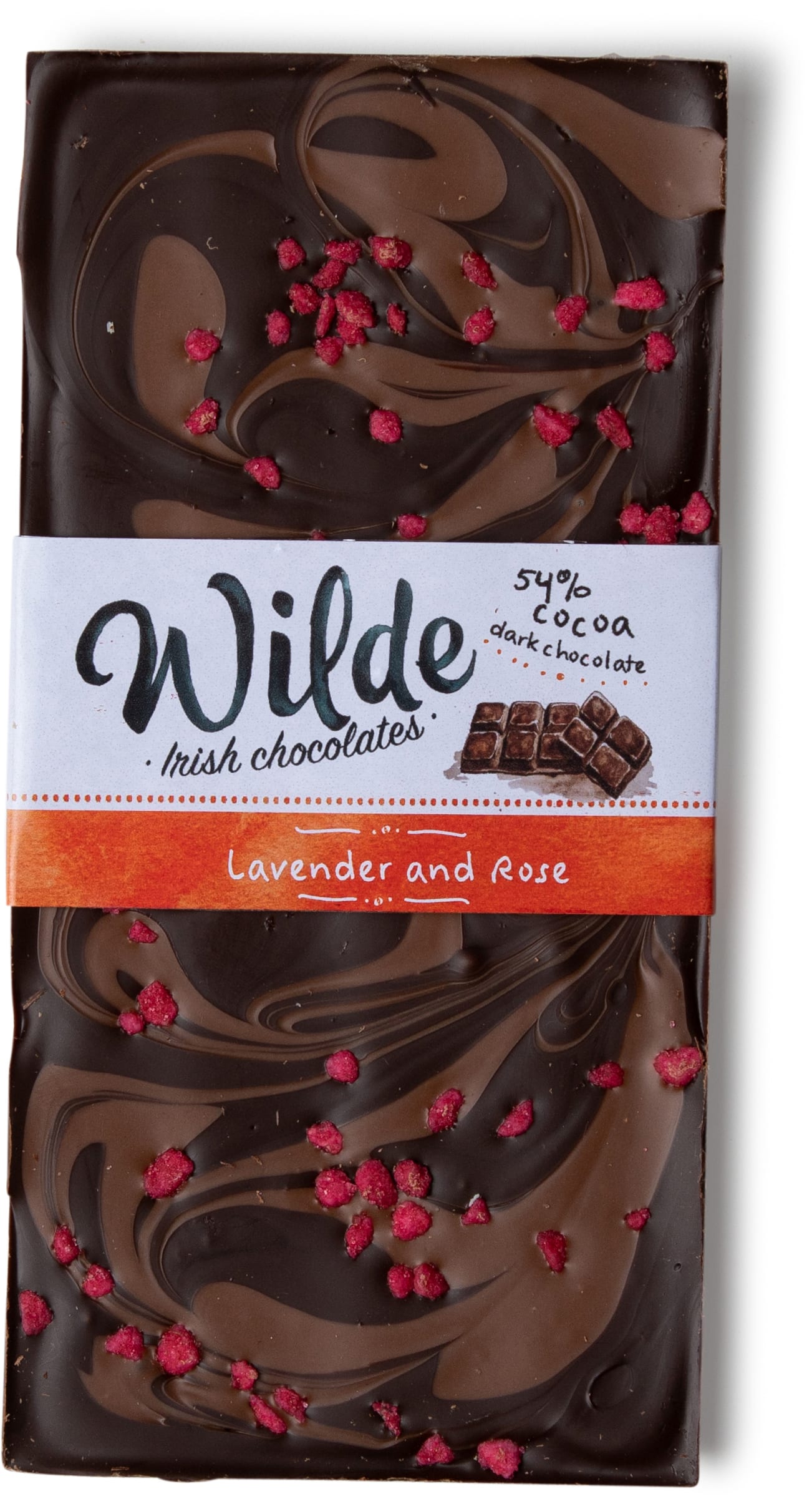 lavender and rose chocolate bar - Wilde Irish Chocolates