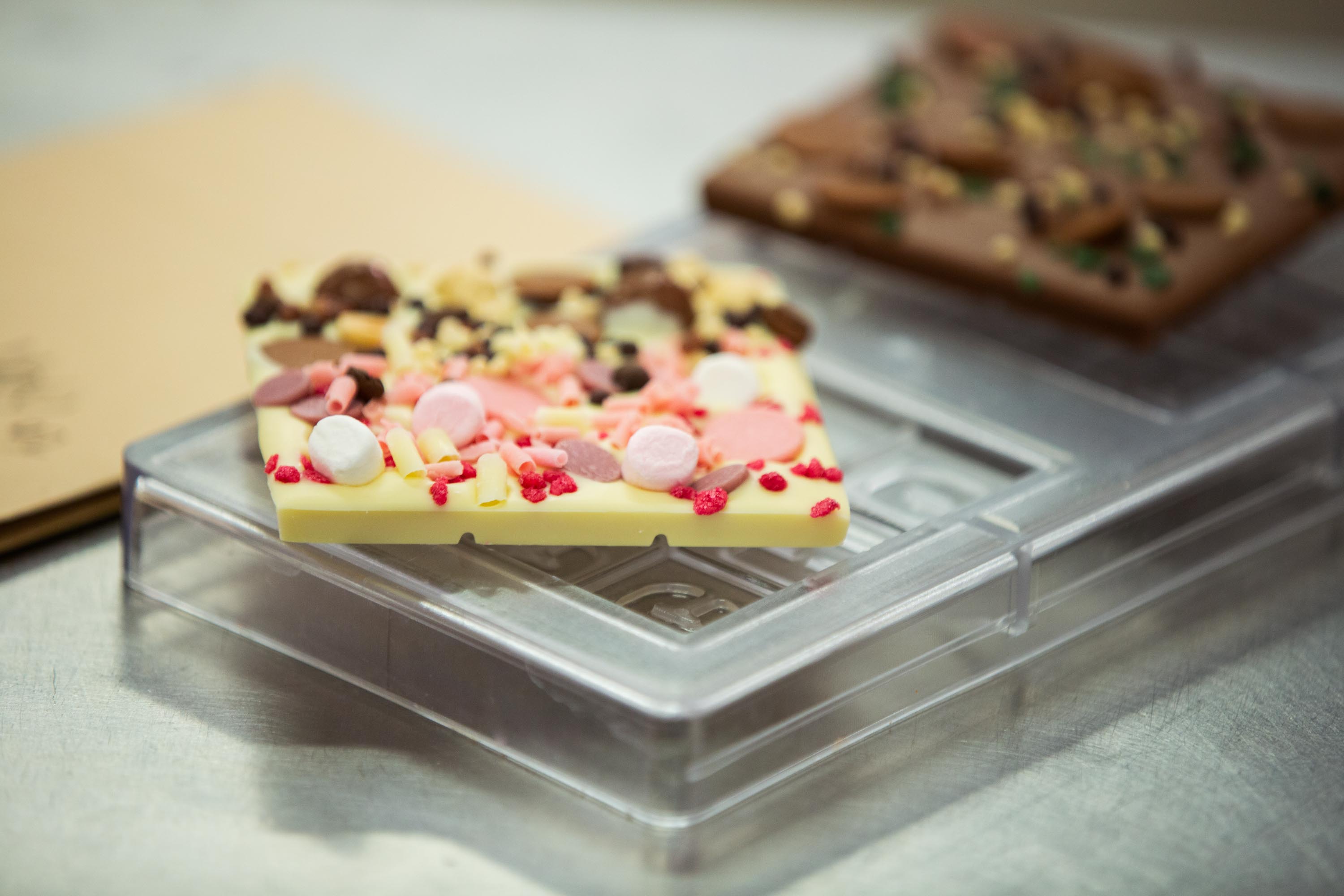 Create your own personalised chocolate bar at the chocolate factory