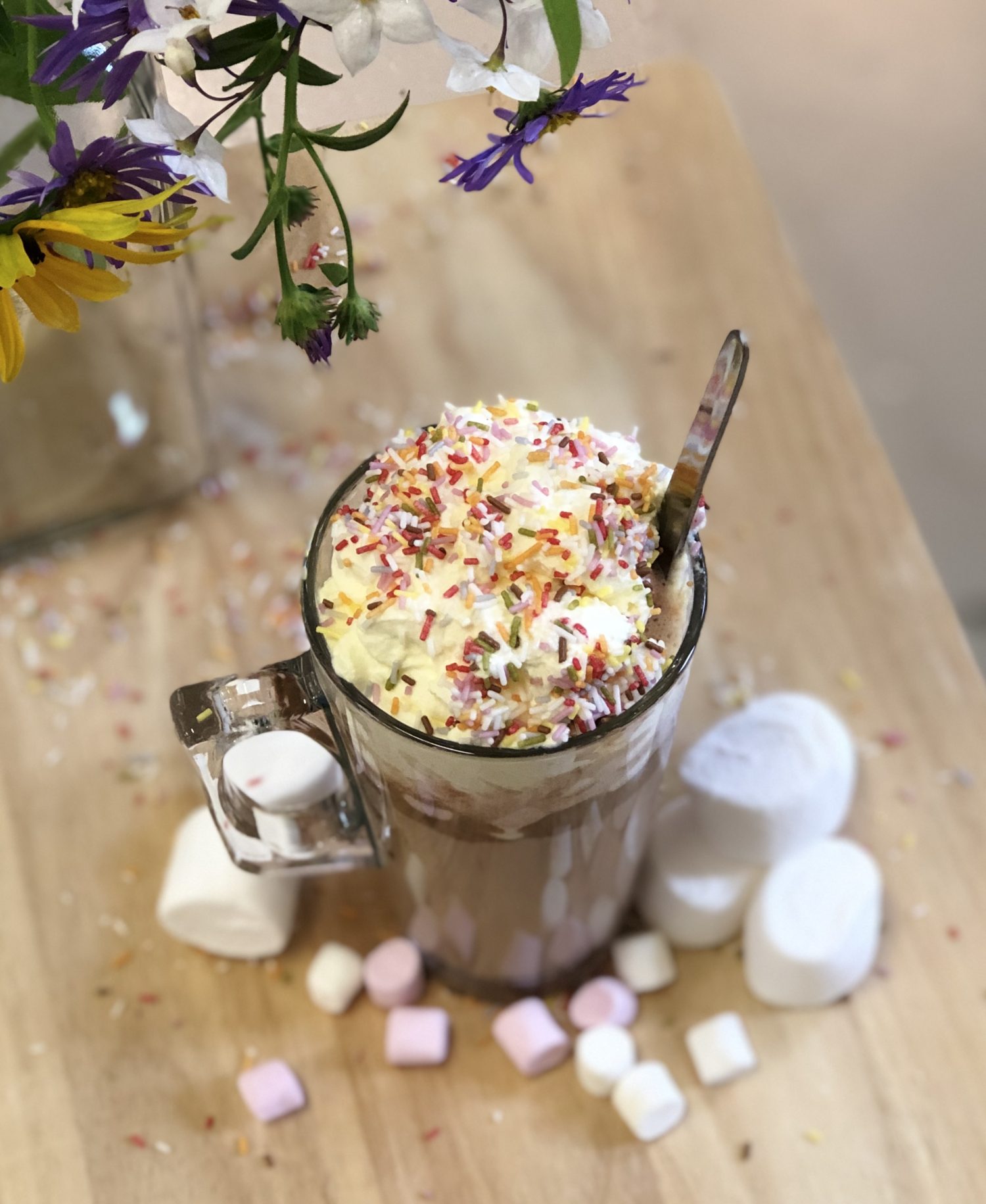 Hot chocolate to take away form Wilde Irish Chocolates Coffee shop Co. Clare. Best real chocolate mocha