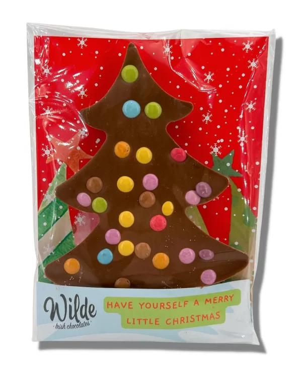 Dotty Milk Chocolate Christmas Tree packaging which reads 'Have Yourself A Merry Little Christmas'.