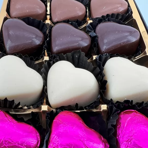 'Love Box' Chocolate Hearts Valentine Collection.