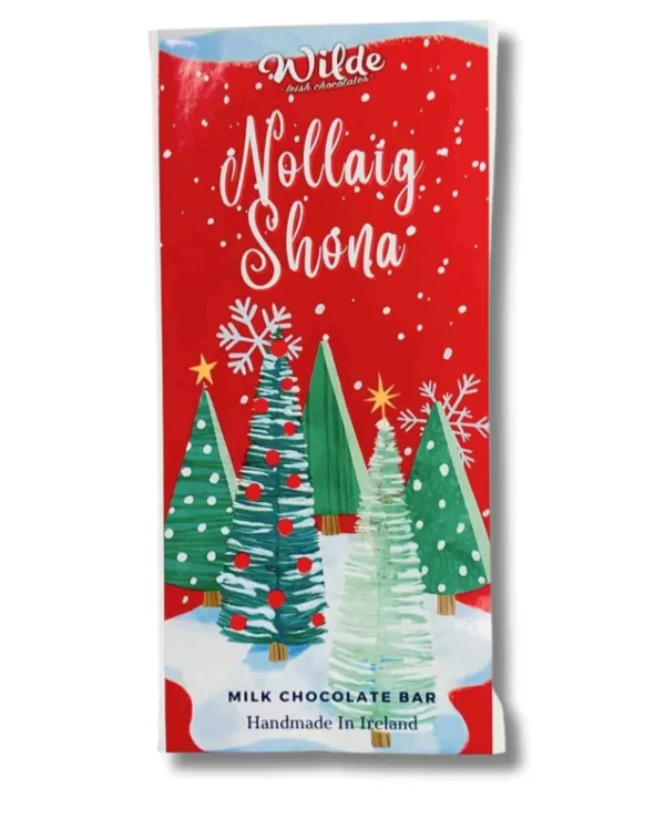 'Nollaig Shona' chocolate sentiments bar.