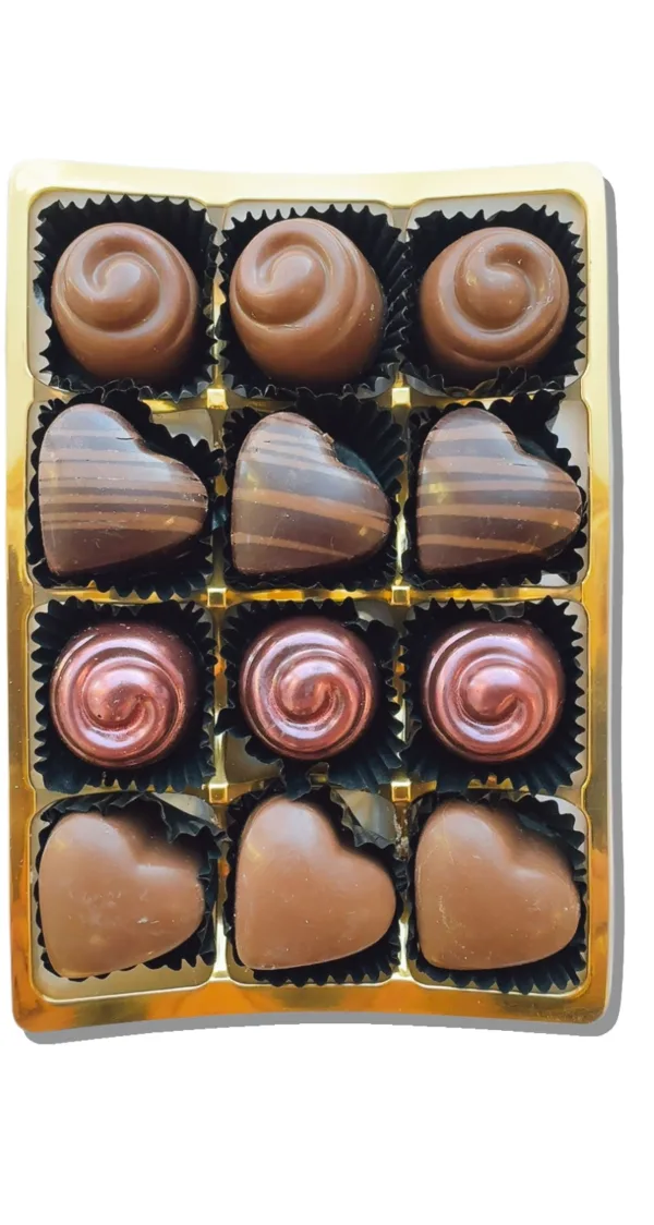 'Love Box' Valentine Duo Dark and Milk Chocolate  Collection - Image 2