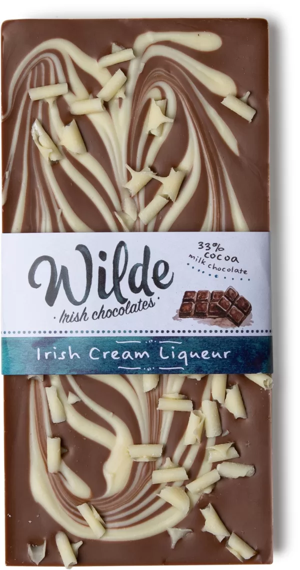 Irish Cream Liqueur Milk Chocolate bar.