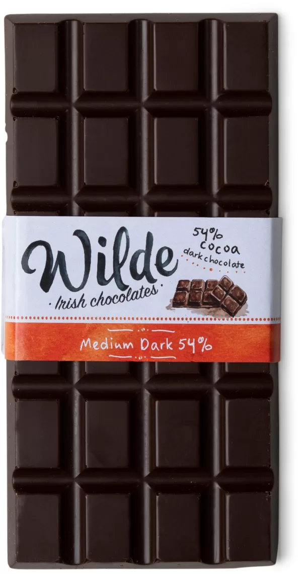 Medium Dark Choc 54% cocoa solids.