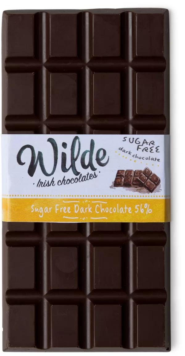 0% Added Sugar Dark Chocolate, 56% cocoa solids.