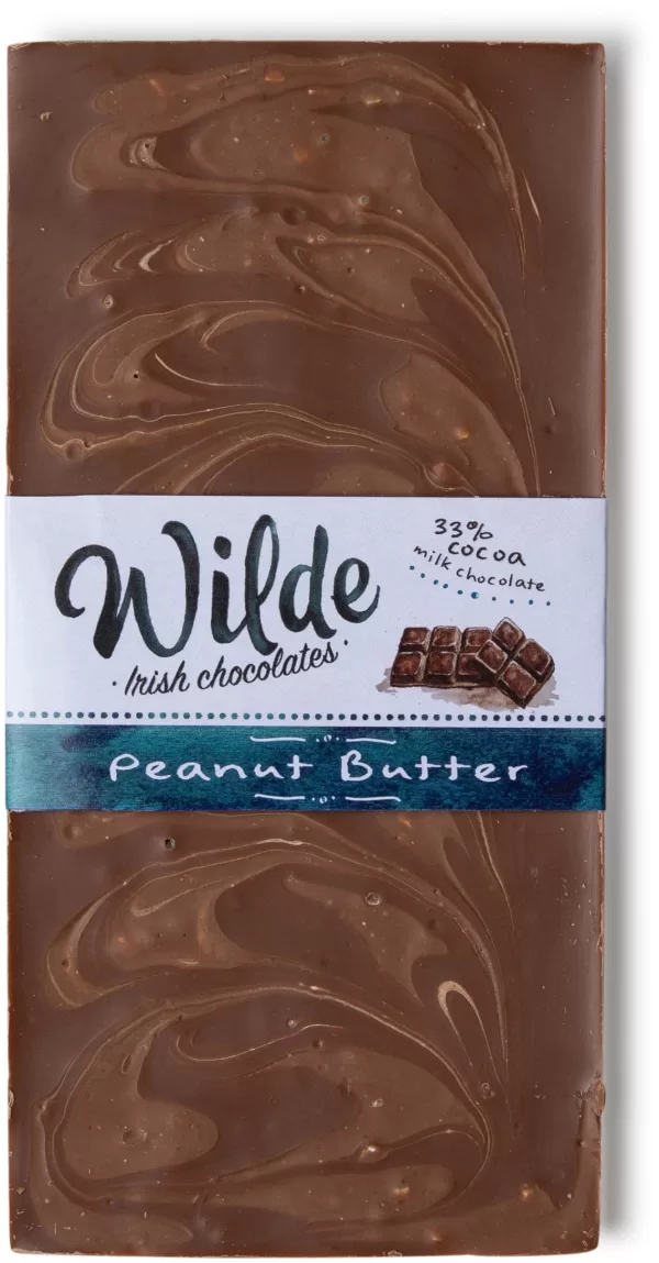 Peanut Butter 33% cocoa chocolate bar.