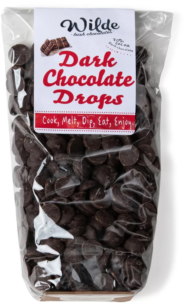 70% Cocoa Solids Chocolate Drops pack.