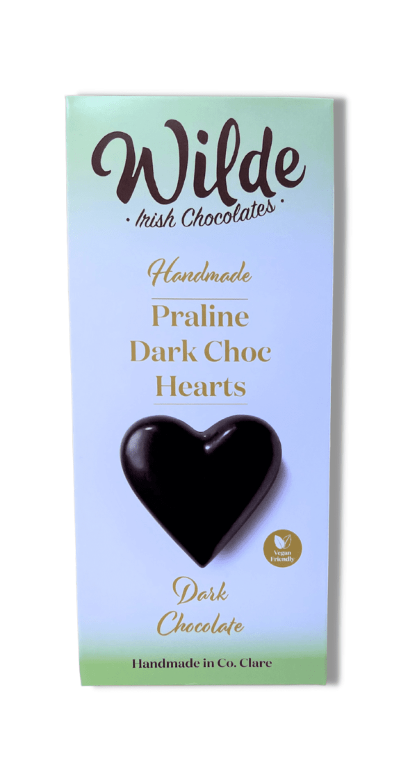 Dark Chocolate Praline Hearts pouch.