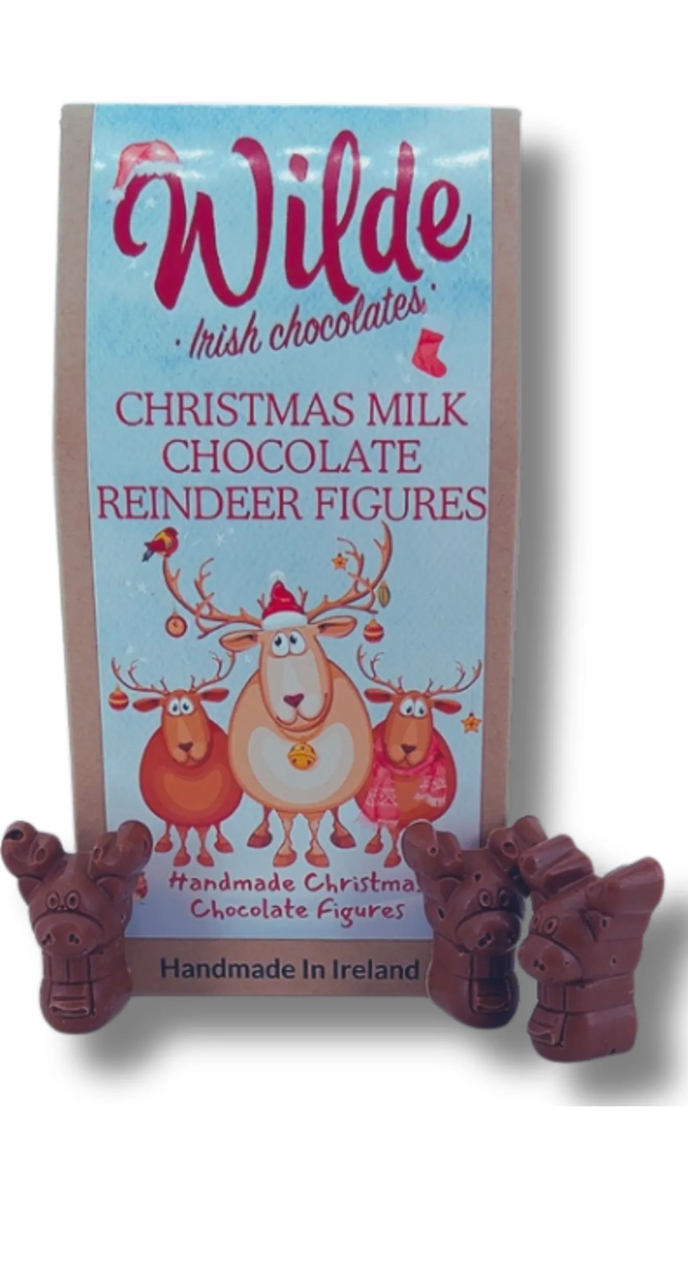 Christmas Milk Chocolate Reindeer Figures - Image 2