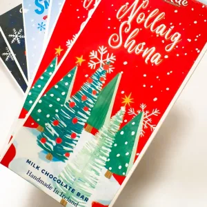 Handmade Irish Christmas  Greeting Chocolate Bar Bundle