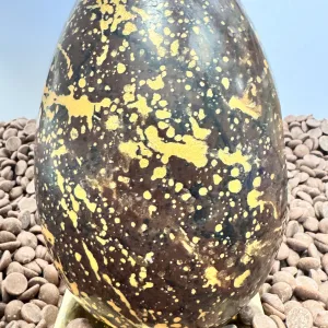 Hand-painted Irish Artisan Dark Chocolate Sea Salted Caramel Easter Egg