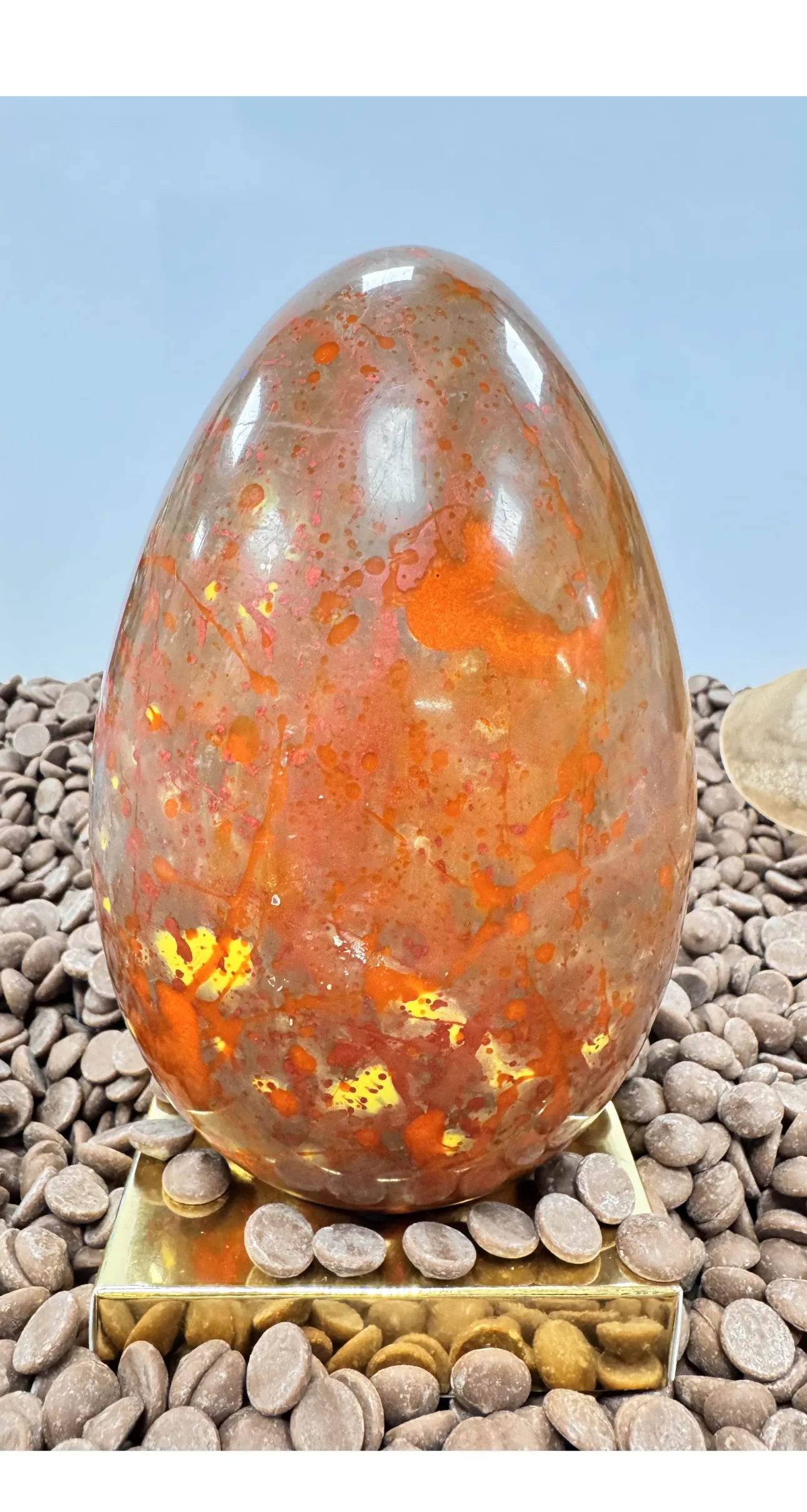 Handmade Honeycomb & Hazelnut Praline Irish Artisan Milk Chocolate Egg