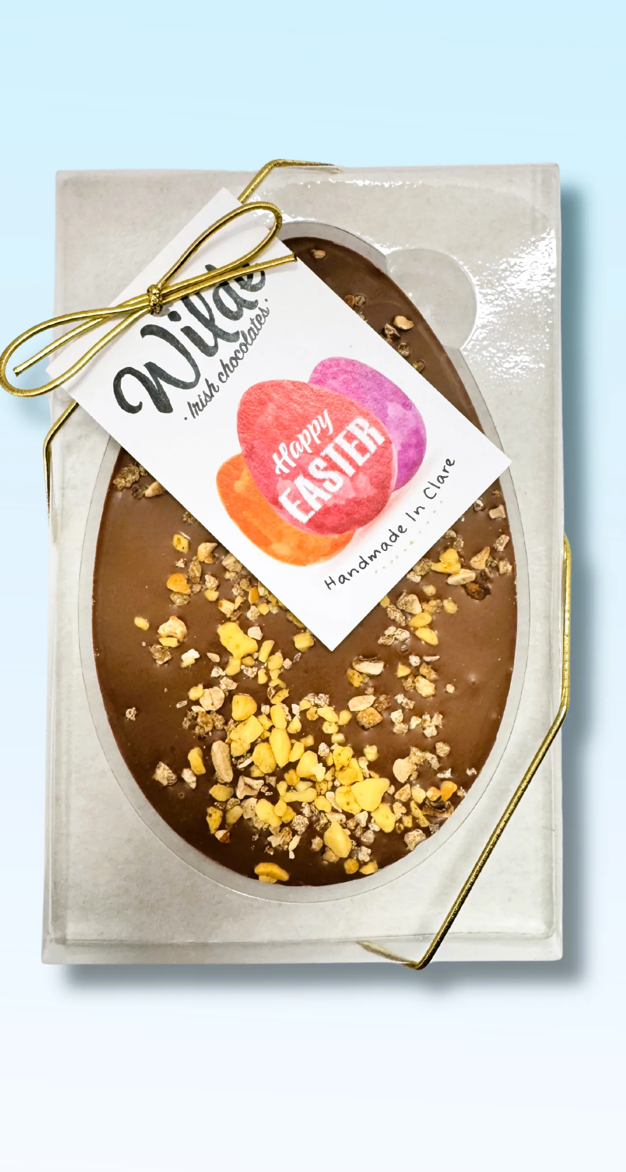 Milk Chocolate Easter Egg Honeycomb Crunch Flat - Image 3