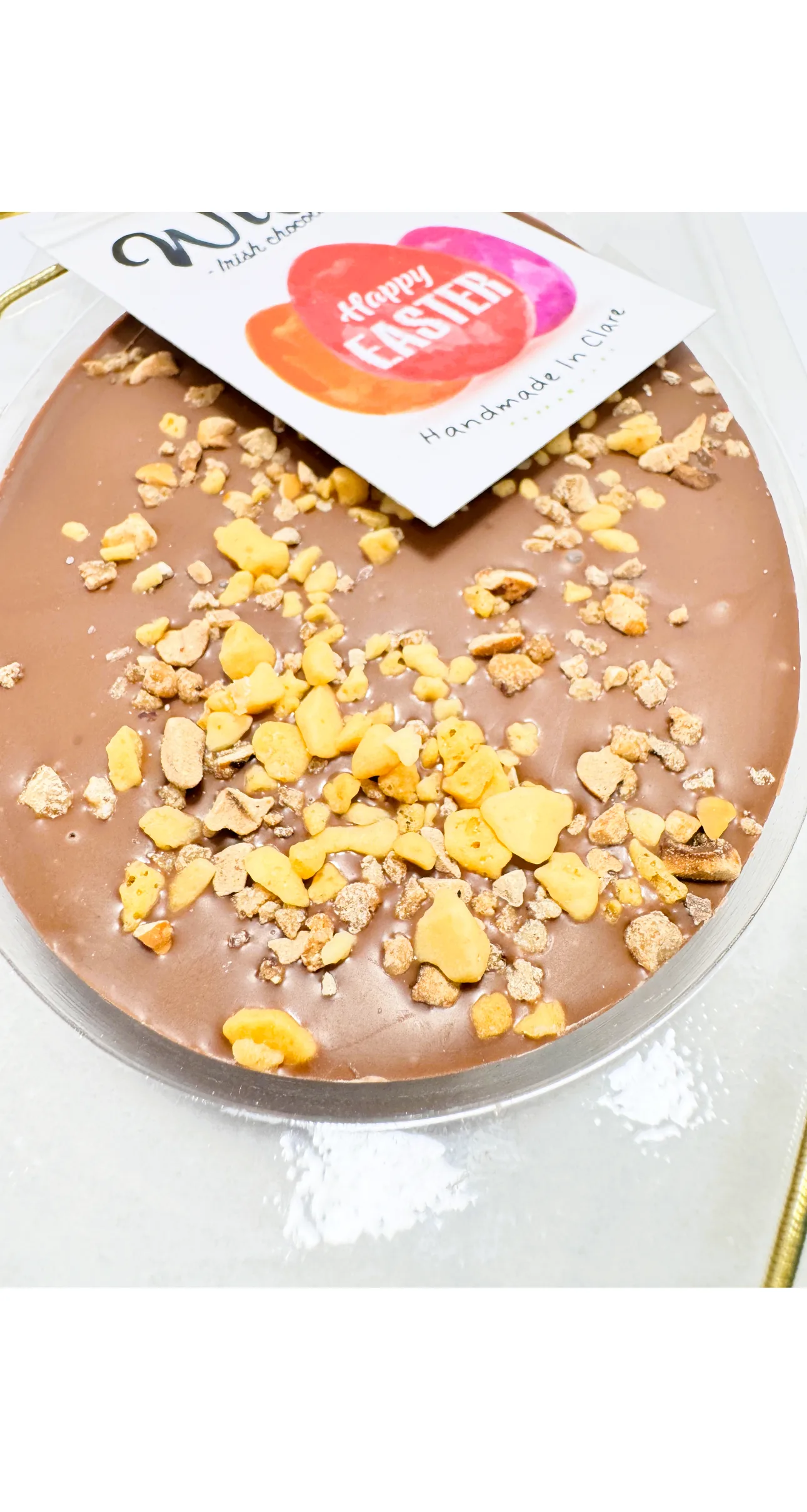 Irish artisan chocolate Easter egg crafted in rural Ireland