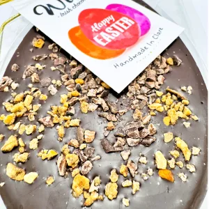 Handmade in Ireland small batch dark chocolate vegan friendly Easter egg