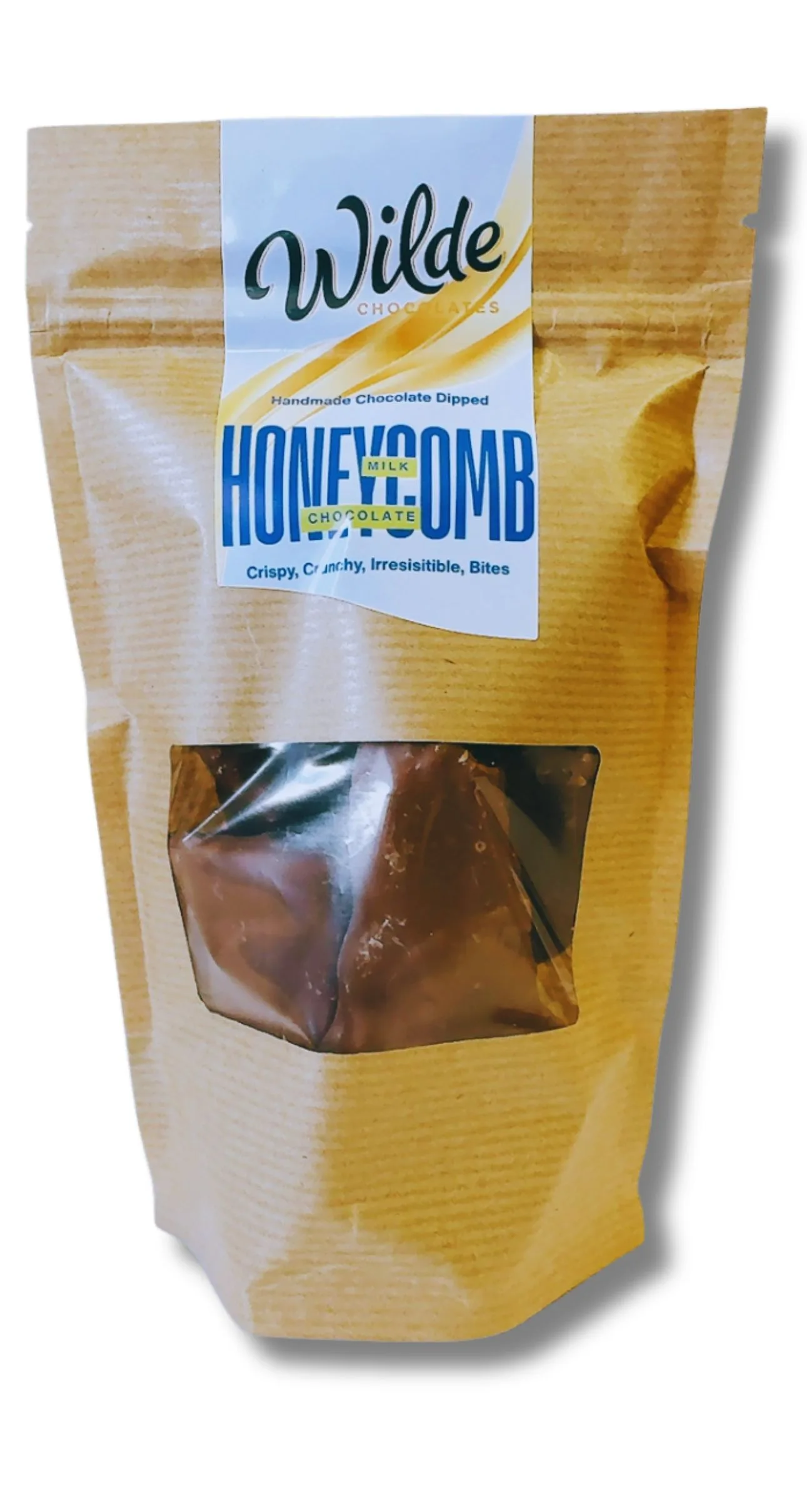 Handmade Irish chocolate honeycomb coated in milk chocolate by Wilde Irish Chocolates